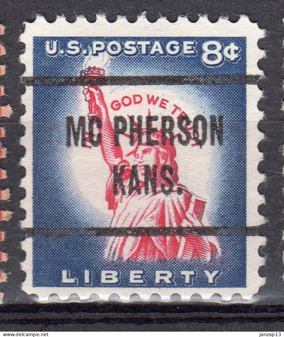 MM-396; USA Precancel/Vorausentwertung/Preo; MC PHERSON (KS), Type L-5 TS - Precancels