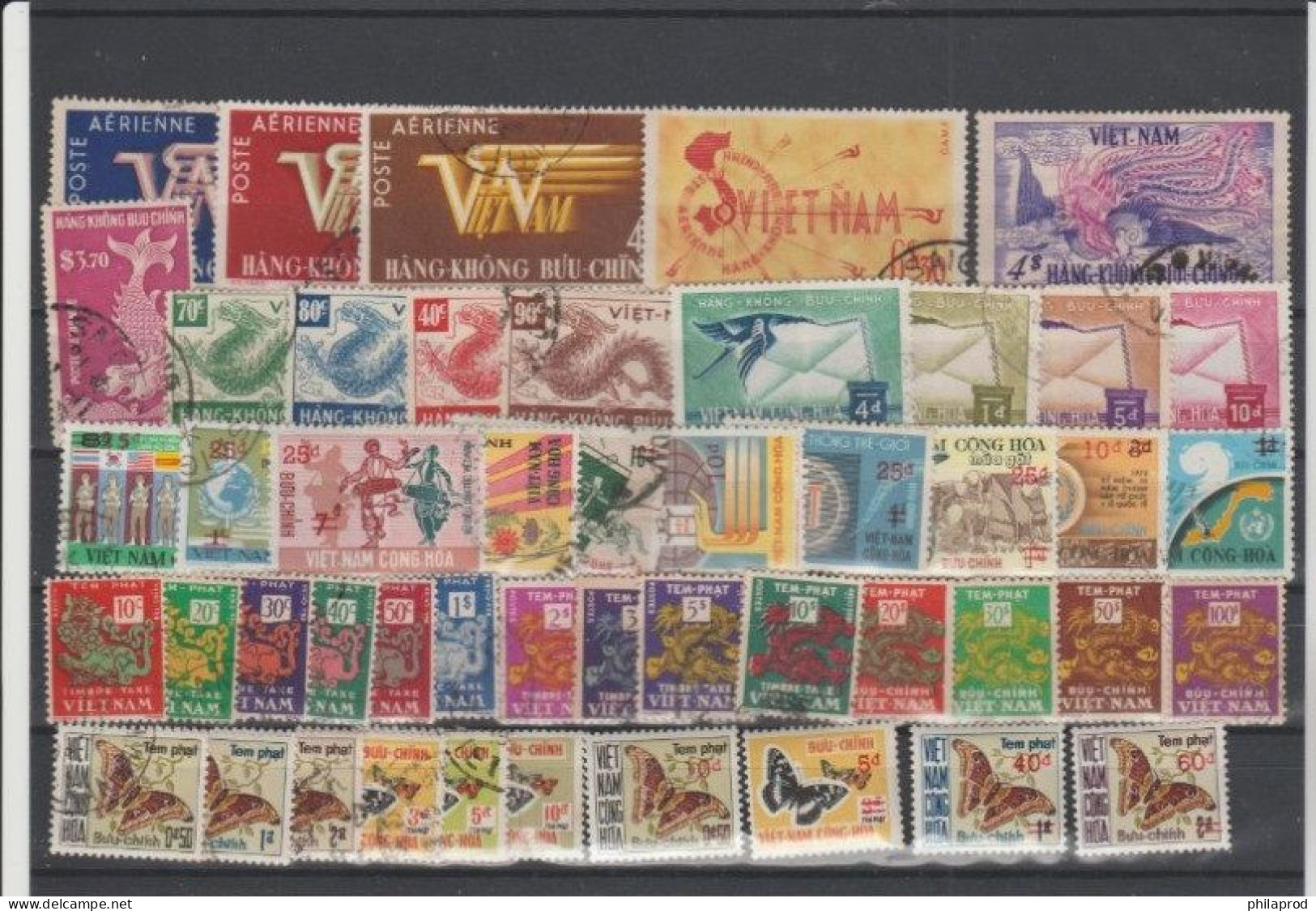 VIETNAM  1951-1975  PAYS COMPLETE / COUNTRY COLLECTION  used  see 7 scans...+ 21 Unissued    RARE