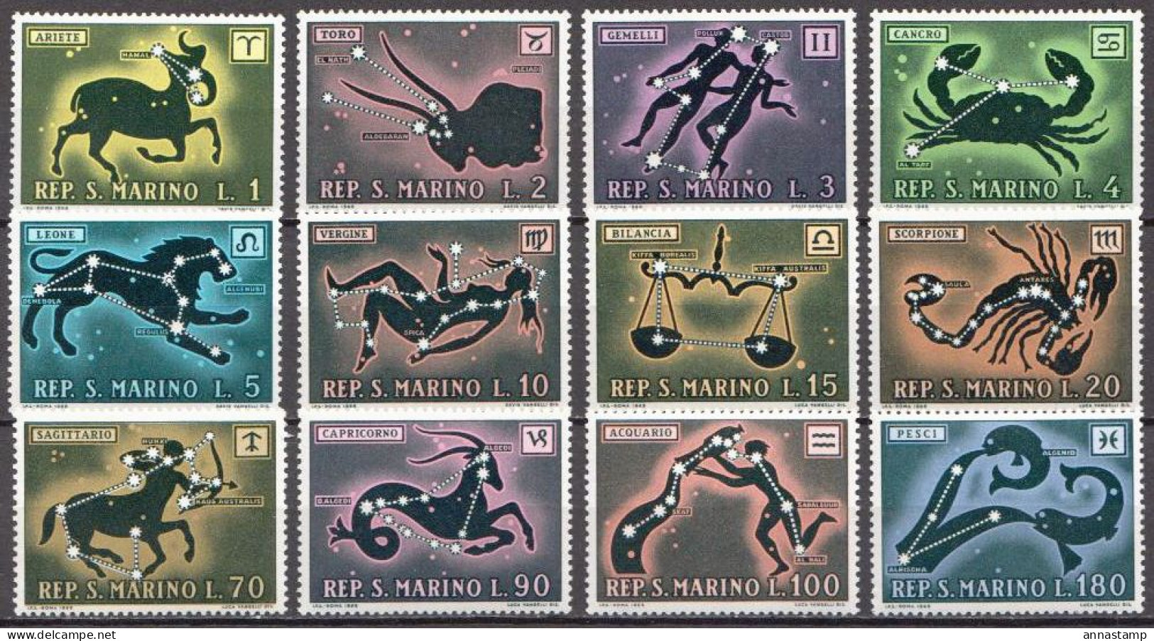 San Marino MNH Set - Astrología