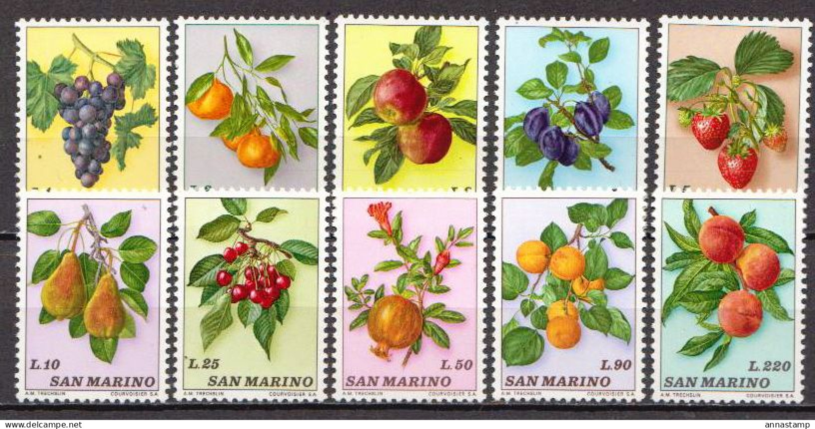 San Marino MNH Set - Obst & Früchte