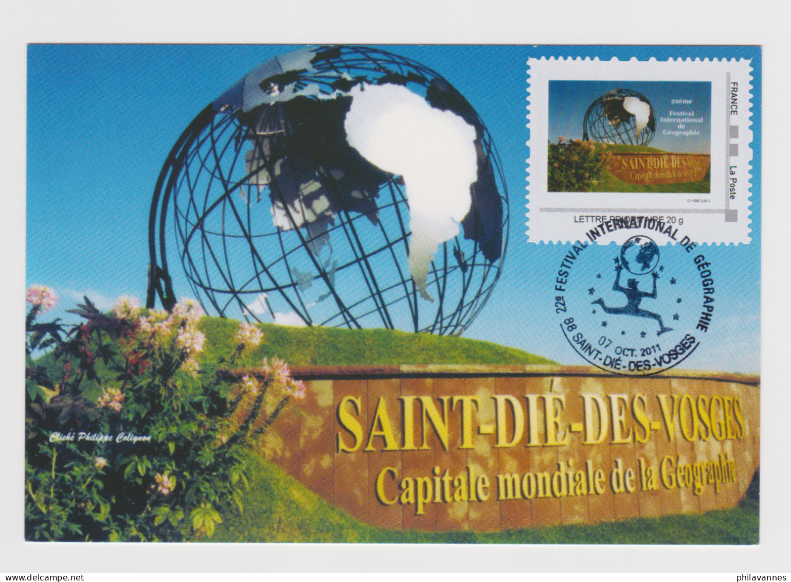 SAINT DIE, 2011,FESTIVAL INTERNATIONAL DE GEOGRAPHIE ( SN24/12/19.2) - Covers & Documents