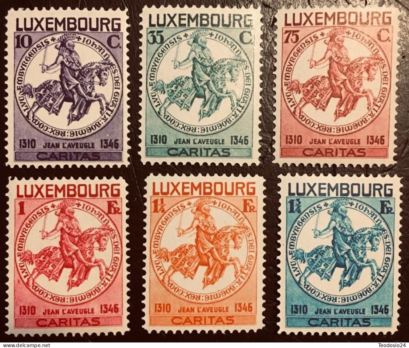 Luxemburgo 1934 Yvert Tellier Nº 252/57 ** Obras Sociales - Ongebruikt