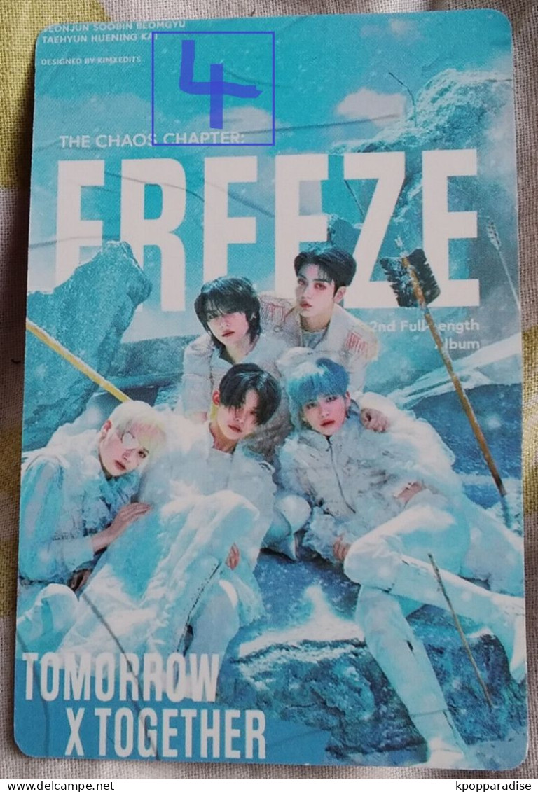 Photocard K POP Au Choix TXT  Freeze - Objetos Derivados