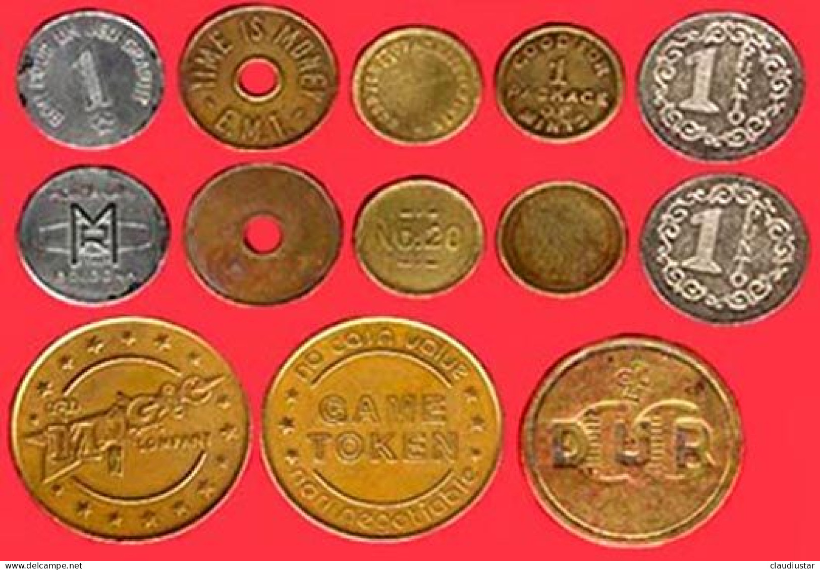 ** LOT  7  JETONS  De  JEUX ** - Notgeld