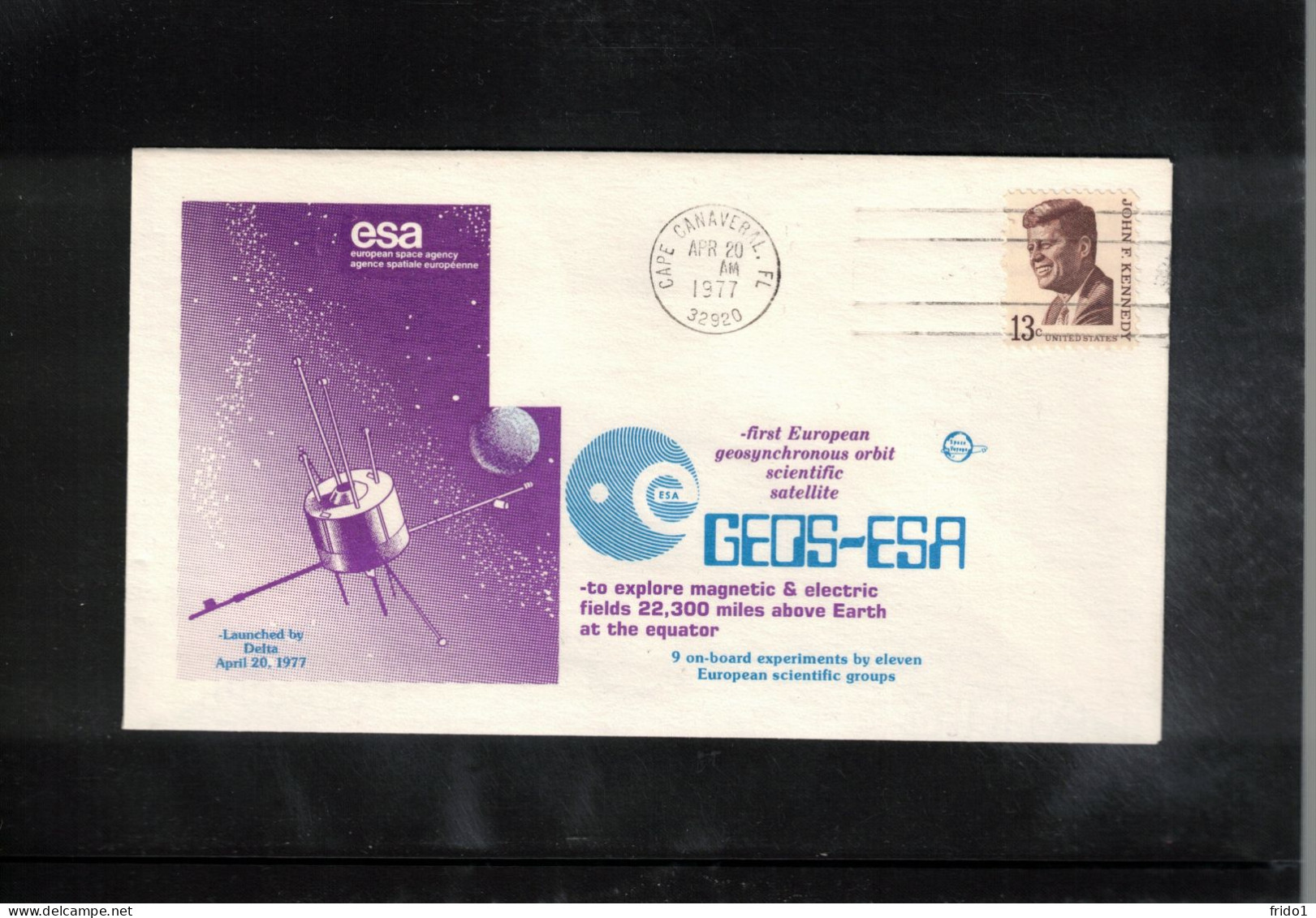 USA 1977 Space / Weltraum Satellite GEOS-ESA Interesting Cover - Etats-Unis