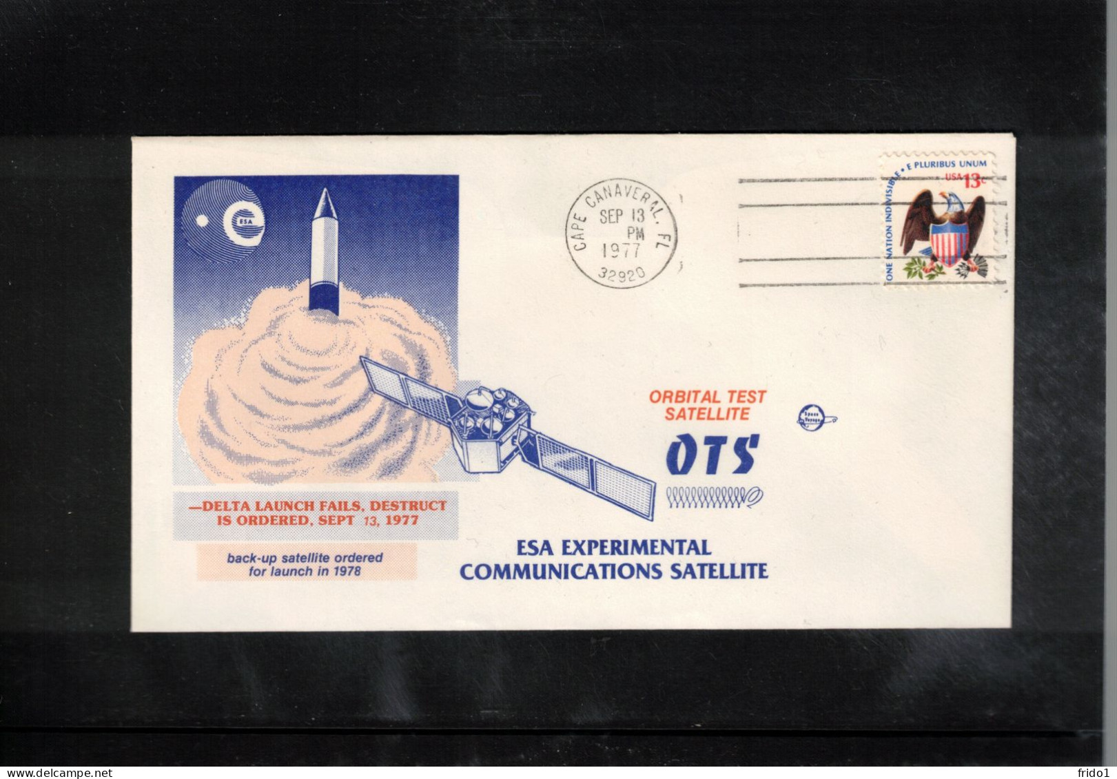 USA 1977 Space / Weltraum Satellite ESA - OTS - Orbital Test Satellite Interesting Cover - Stati Uniti