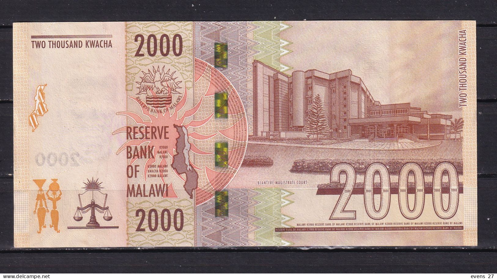 MALAWI-2021-RESERVE BANK OF MALAWI-2000  KWACHA- CL PREFIX-UNCIRCULATED. - Sonstige – Afrika