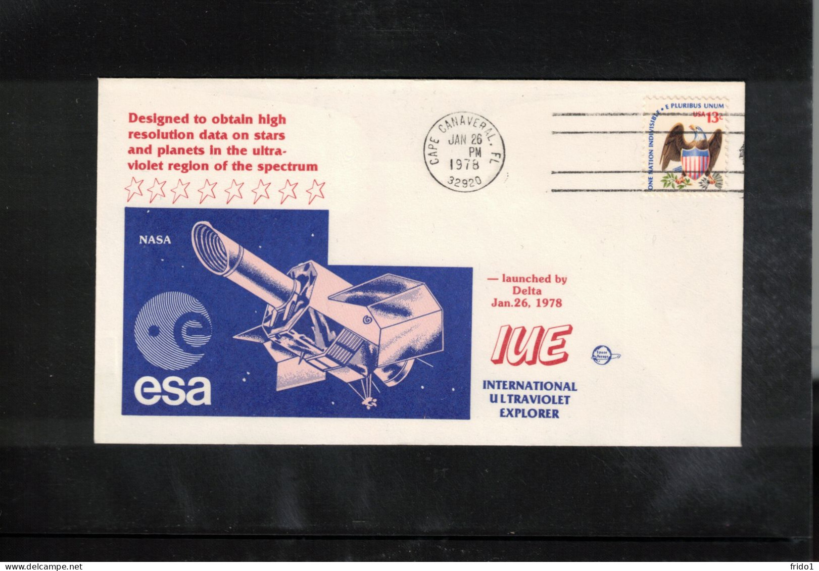 USA 1978 Space / Weltraum Satellite ESA -IUE - International Ultraviolet Explorer Interesting Cover - Verenigde Staten