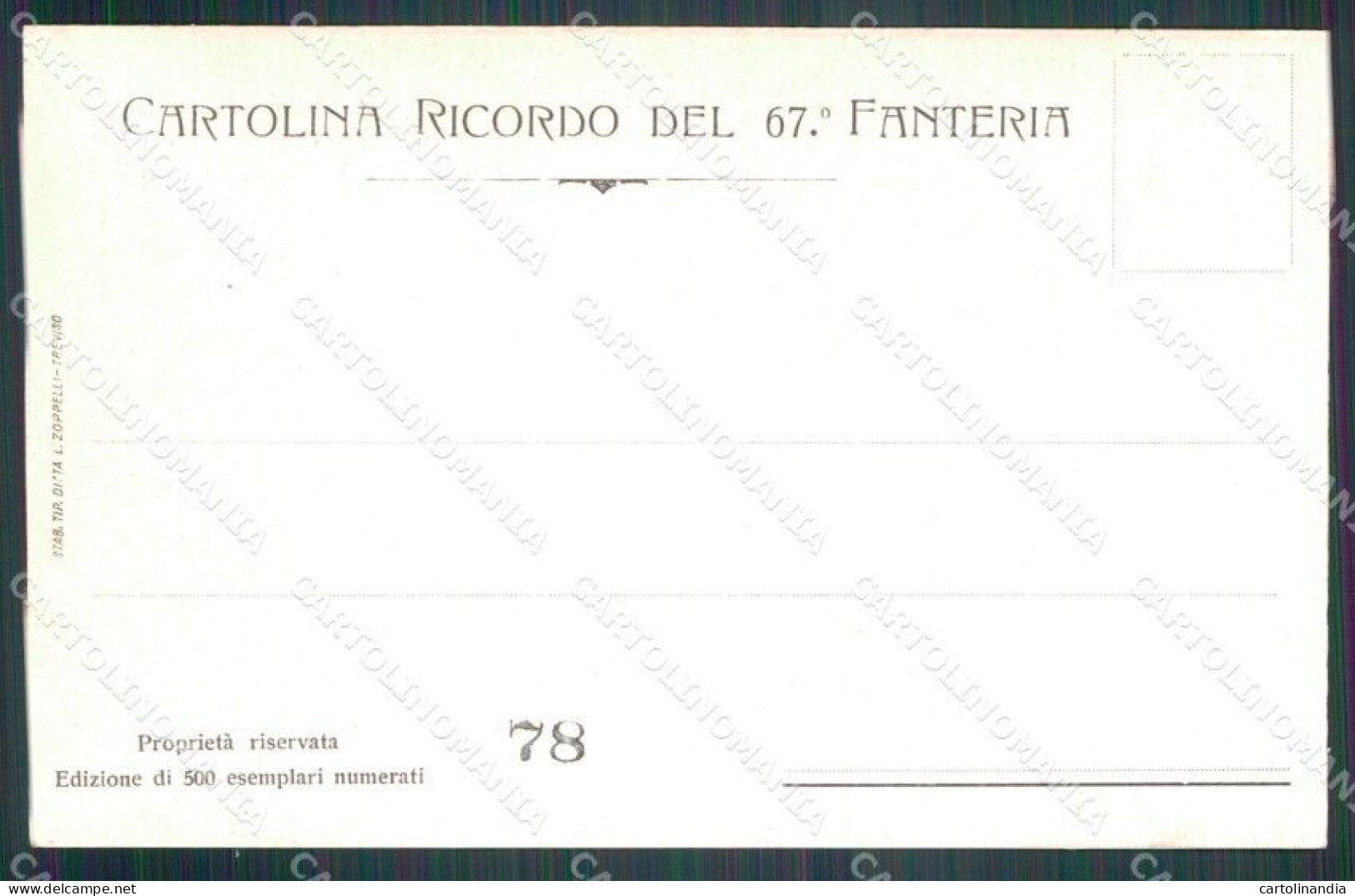 Treviso Maserada Valore Civile 67º Reggimento Fanteria Foto Cartolina QT7769 - Treviso