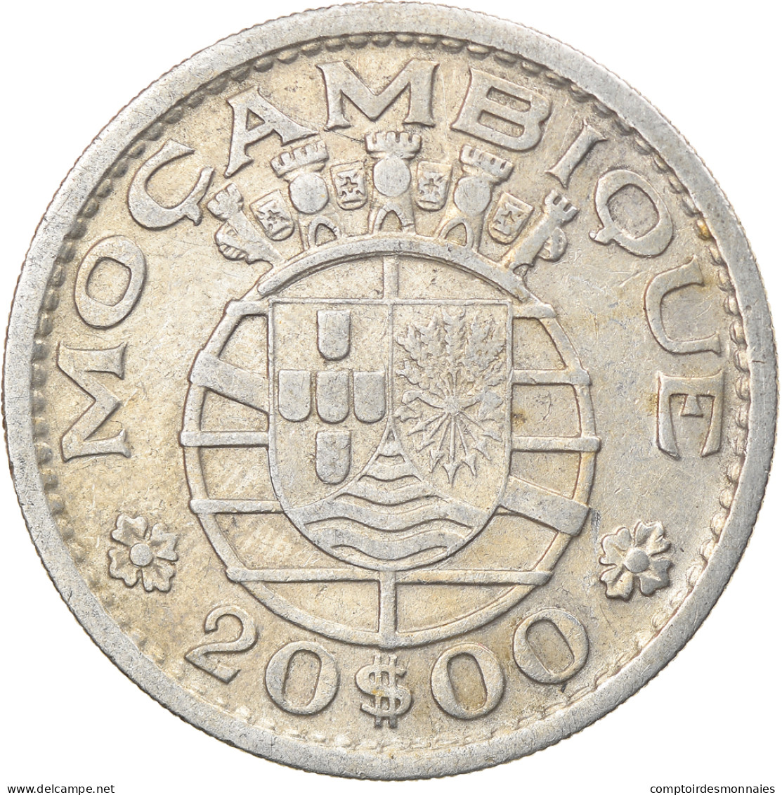 Monnaie, Mozambique, 20 Escudos, 1955, TTB, Argent, KM:80 - Mozambique