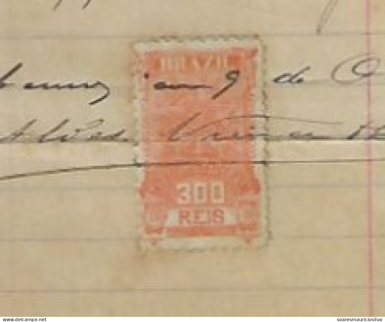 Brazil 1907 Invoice Bag Factory Guava Jam Warehouse Alves Vieira & Co Rio De Janeiro Pacific Watermark Tax Stamp 300 Rs - Storia Postale