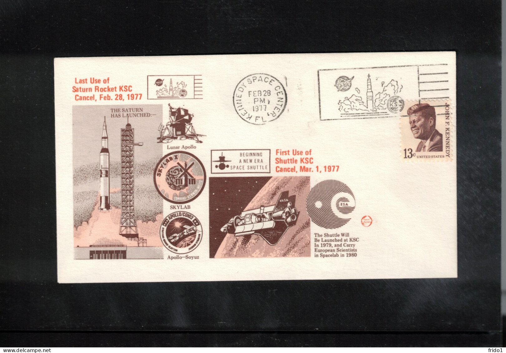 USA 1977 Space / Weltraum Last Use Of Saturn Rocket Interesting Cover - United States