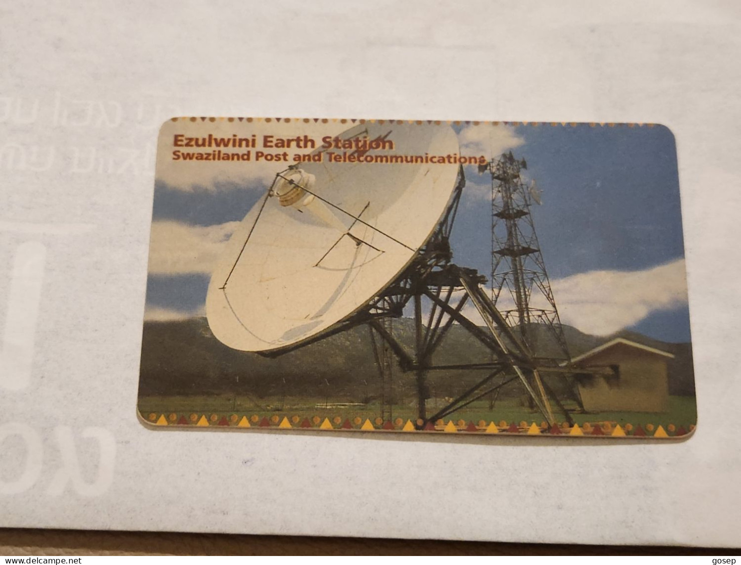 Swaziland-(SZ-SWT-0008)-Earth Station-(6)-(E10)-(SGAF03300365131)-used Card+1card Prepiad Free - Swasiland