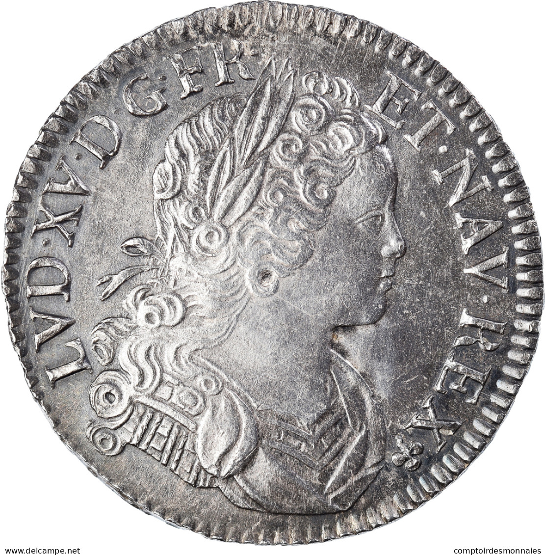 Monnaie, France, Louis XV, ECU FRANCE-NAVARRE, 1718, Paris, TTB+, Argent - 1715-1774 Ludwig XV. Der Vielgeliebte