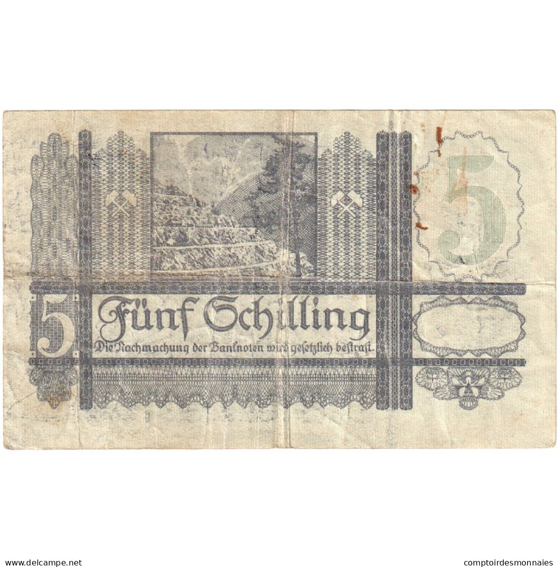 Autriche, 5 Schilling, 1945, 1945-09-04, KM:121, TB - Oostenrijk