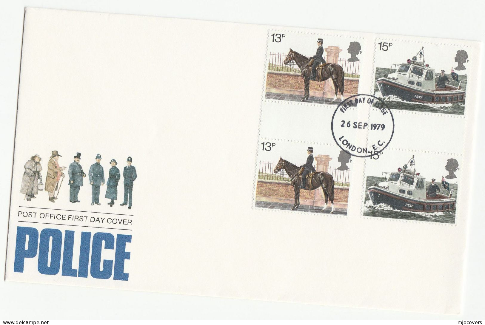 Working HORSES 3 Diff   FDC 1979 - 1997  Gb Stamps  Cover Horse - Caballos