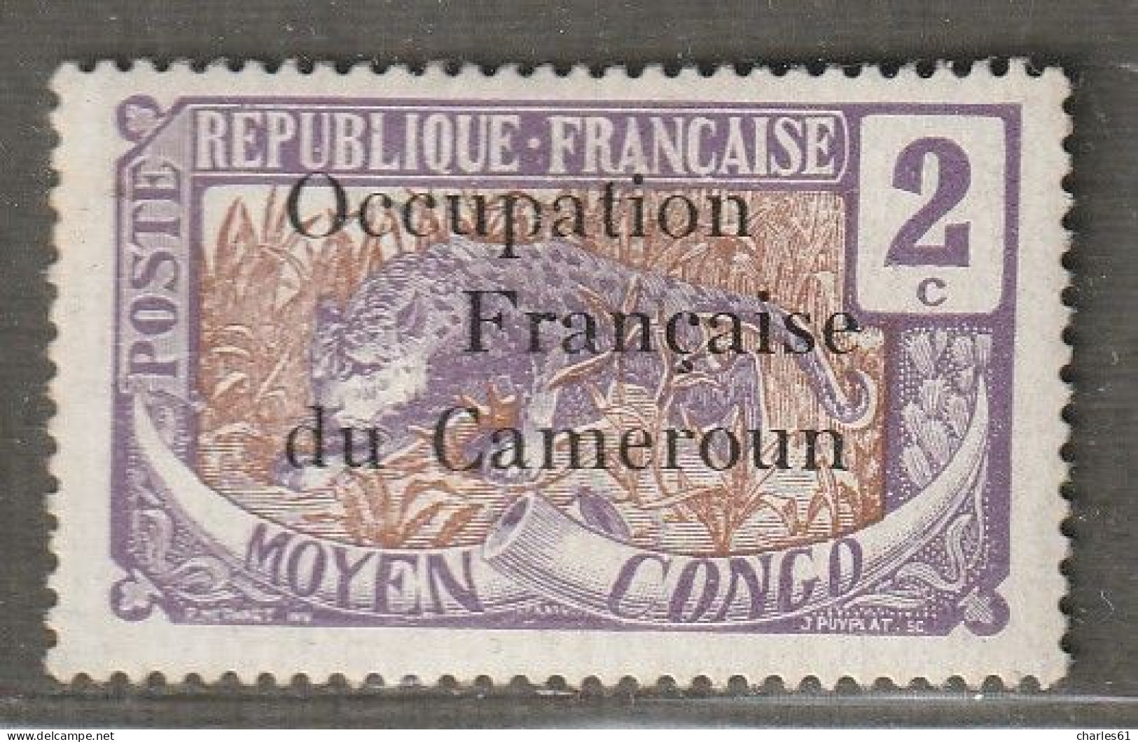 CAMEROUN - N°54 * (1916) 2c Violet Et Bistre - Occupation Française - - Ungebraucht