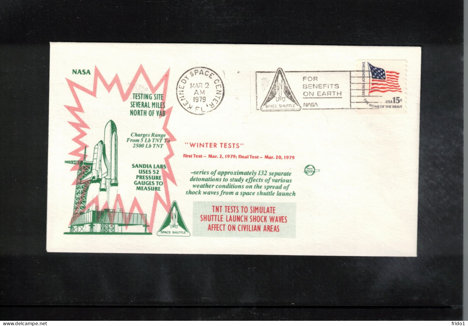USA 1979 Space / Weltraum Space Shuttle - Winter Tests Interesting Cover - United States