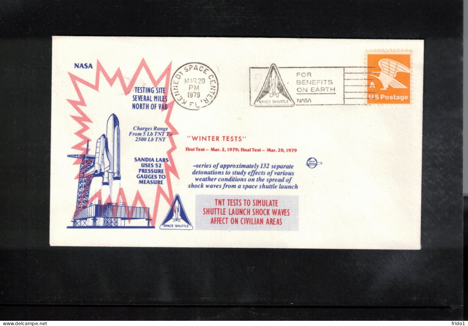 USA 1979 Space / Weltraum Space Shuttle - Winter Tests Interesting Cover - Estados Unidos