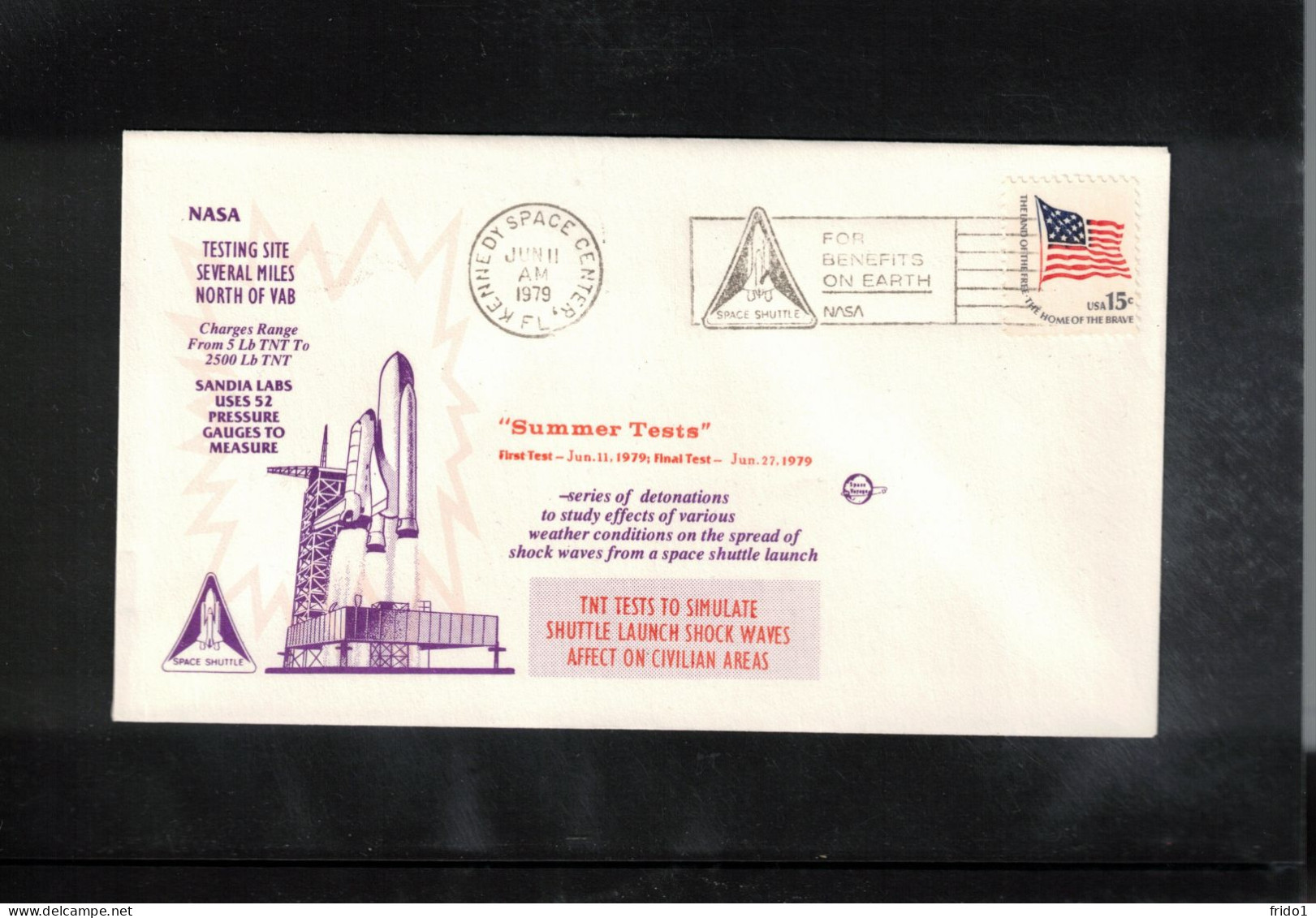 USA 1979 Space / Weltraum Space Shuttle - Summer Tests Interesting Cover - USA