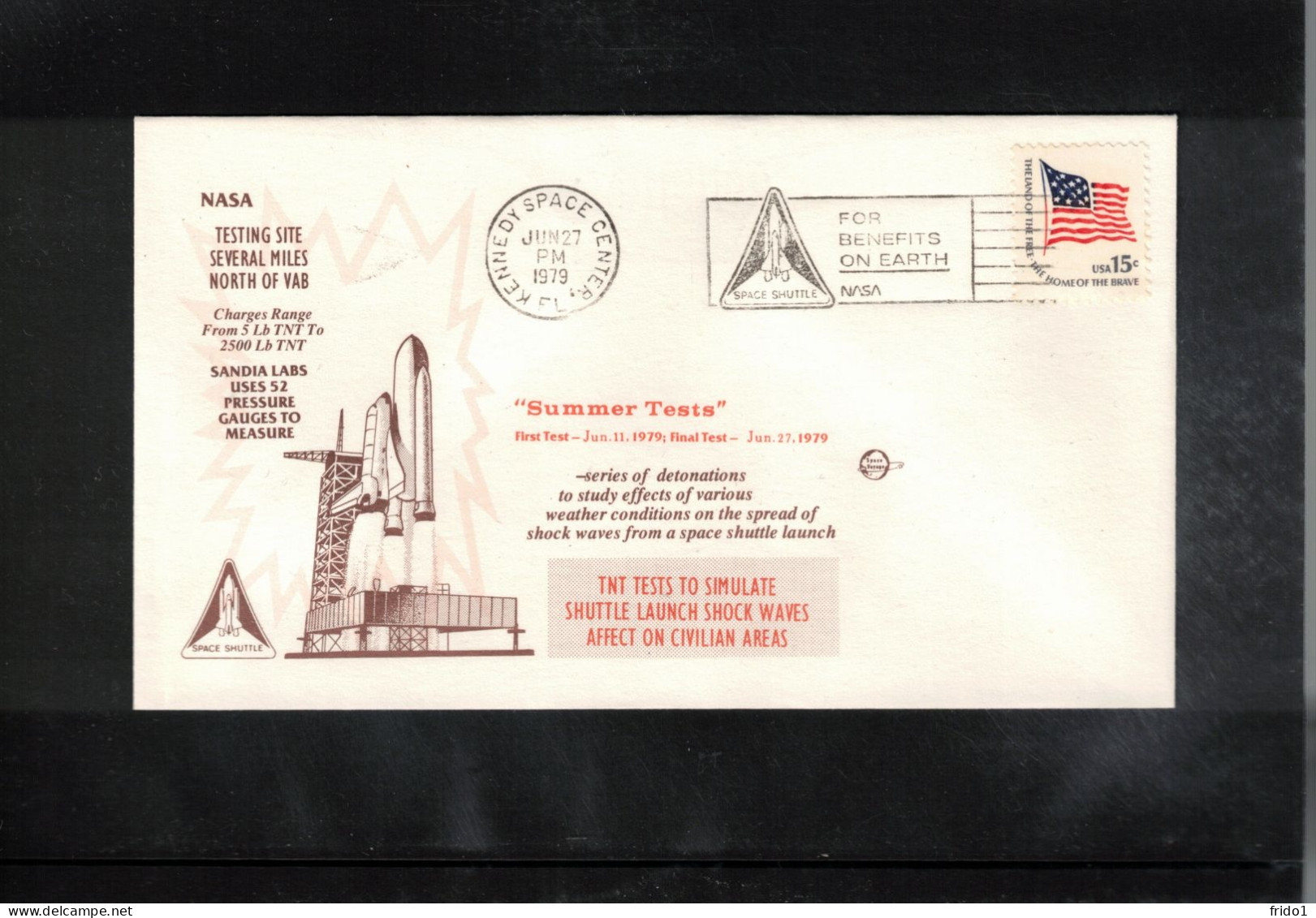 USA 1979 Space / Weltraum Space Shuttle - Summer Tests Interesting Cover - Stati Uniti