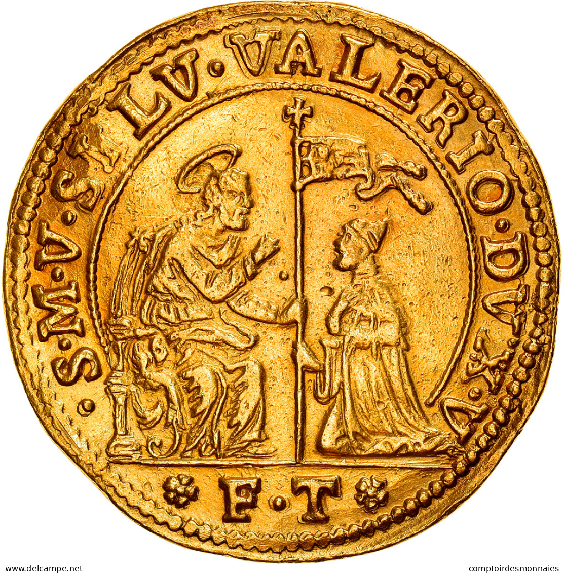Monnaie, Italie, VENICE, Silvestro Valier, Ducatone 10 Zecchini, 1694-1700 - Venedig