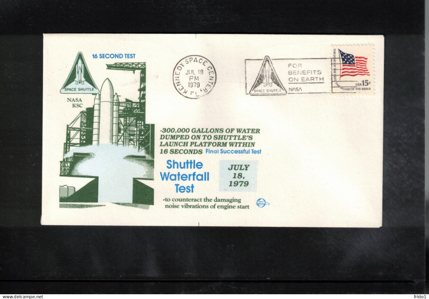 USA 1979 Space / Weltraum Space Shuttle Watefall Test Interesting Cover - USA