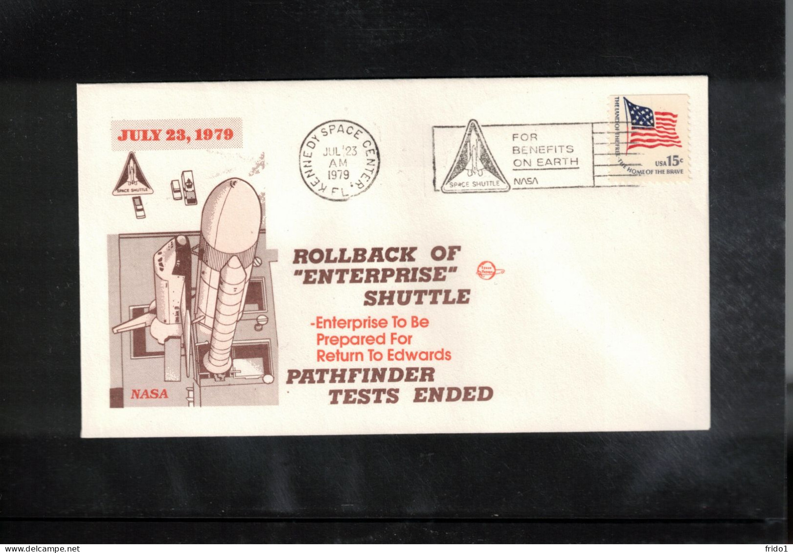 USA 1979 Space / Weltraum Space Shuttle Enterprise Rollback Interesting Cover - Stati Uniti