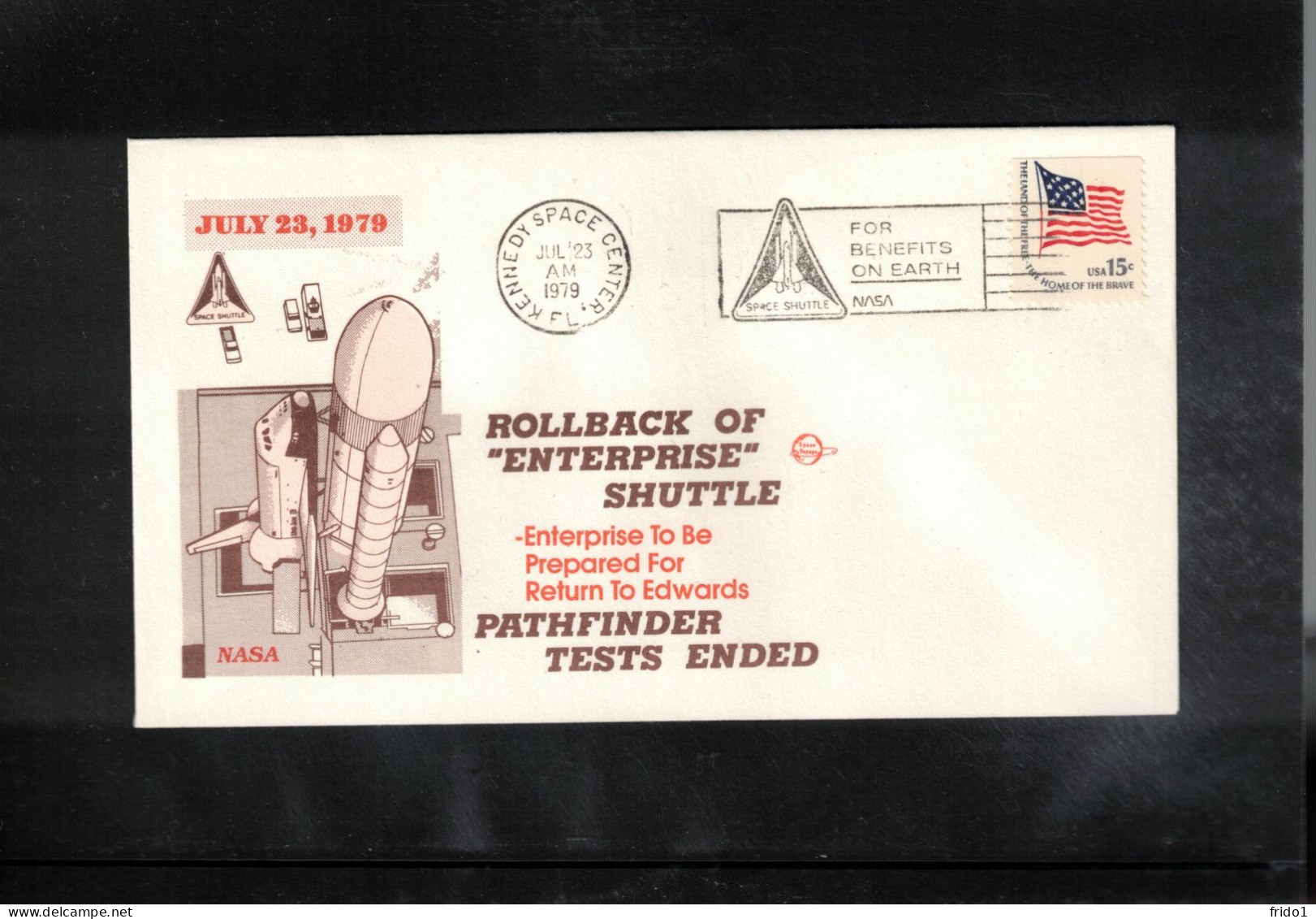 USA 1979 Space / Weltraum Space Shuttle Enterprise Rollback Interesting Cover - Estados Unidos