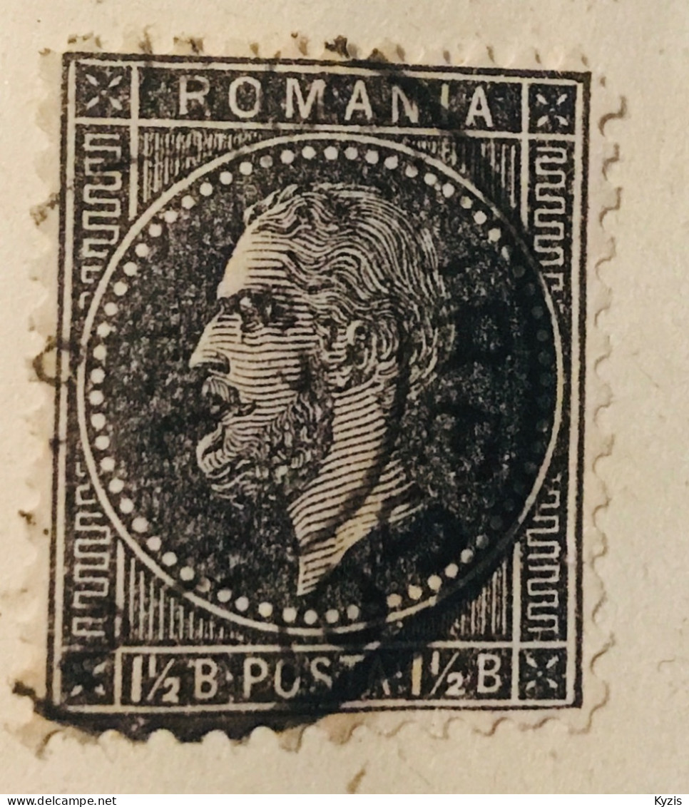 ROUMANIE - VARIÉTÉ - 1879 Prince Karl I.1½B. - Oblitérés