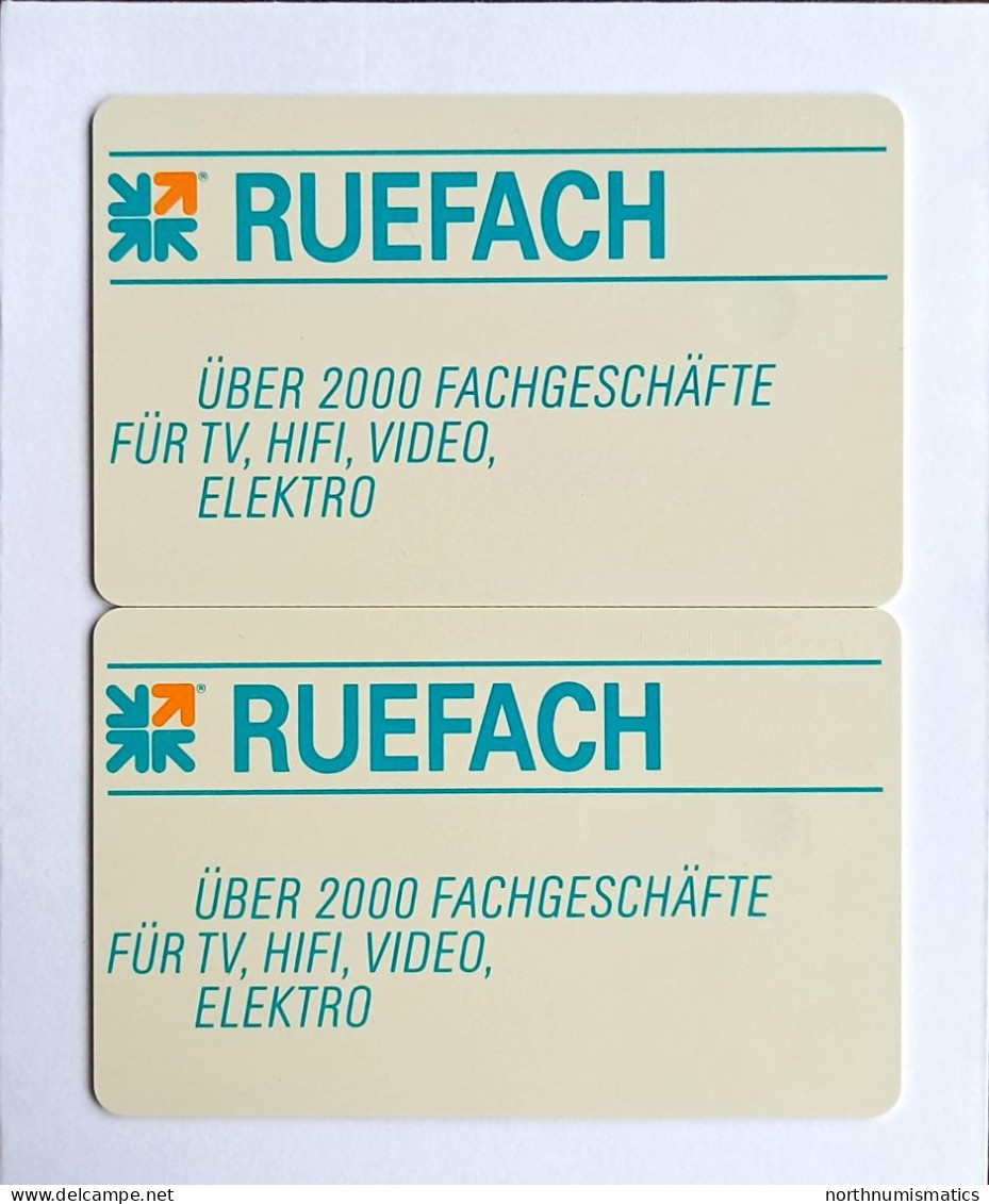 2 Pcs Germany Telekom Telefonkarte Chip Phone Card  Mint Consecutive Number - Lots - Collections