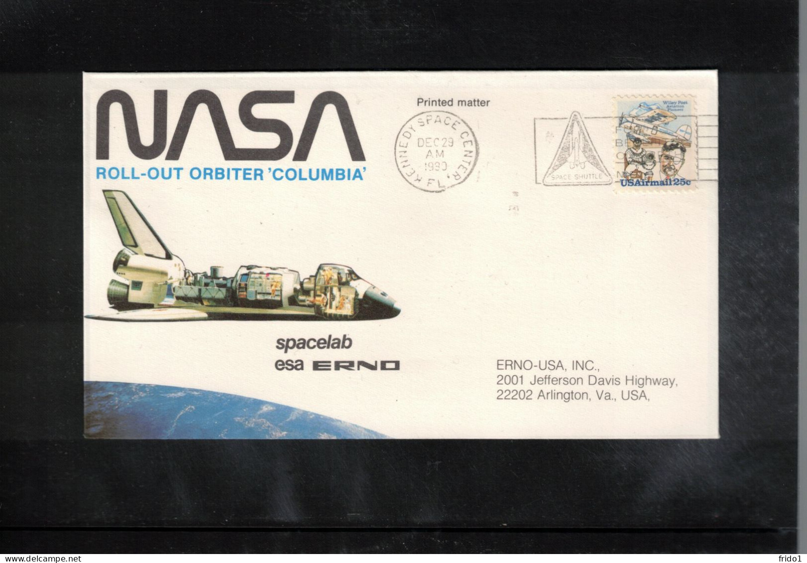 USA 1980 Space / Weltraum Space Shuttle - Roll-Out Orbiter Columbia Interesting Cover - Etats-Unis