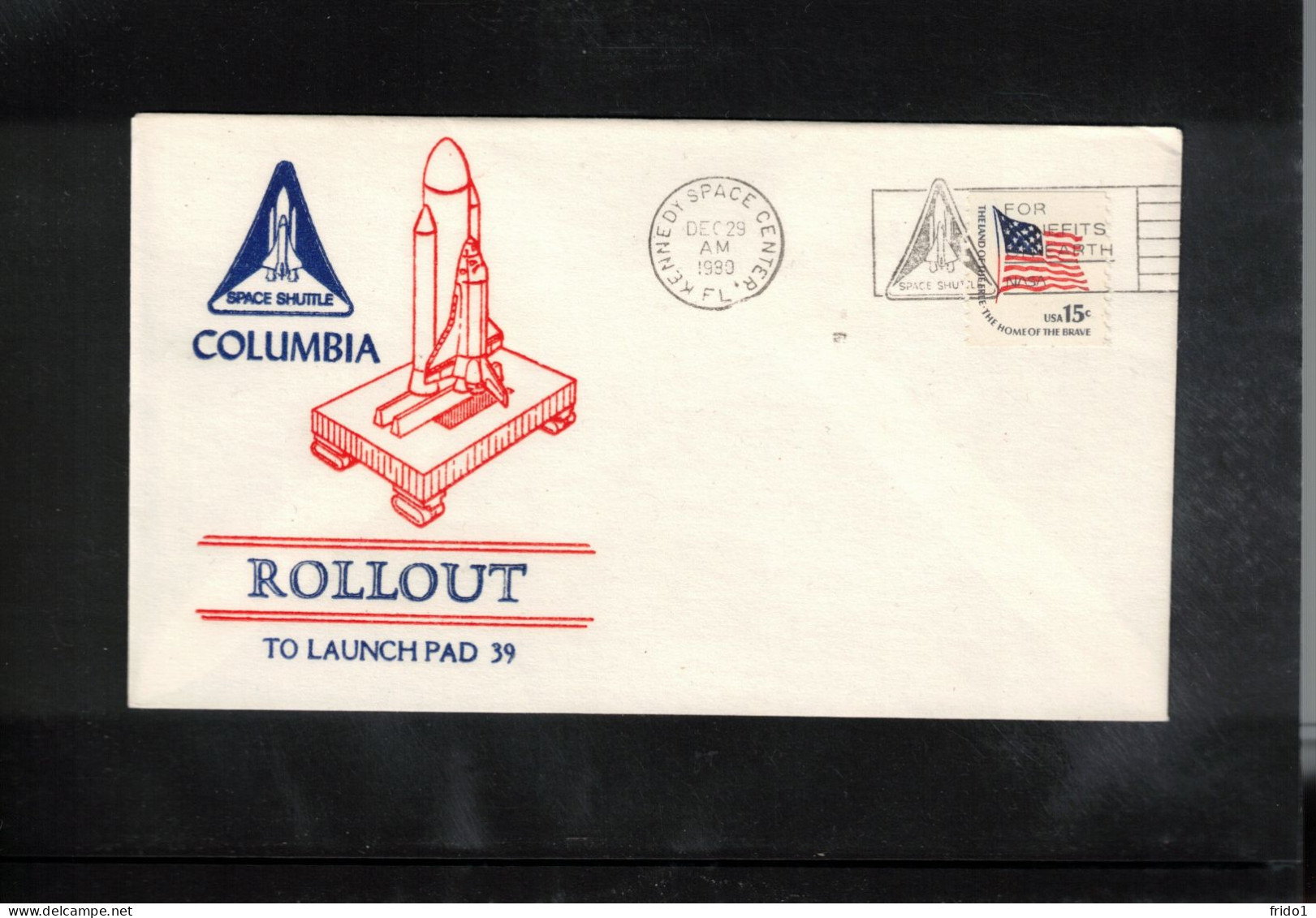 USA 1980 Space / Weltraum Space Shuttle - Roll-Out Columbia Interesting Cover - Stati Uniti