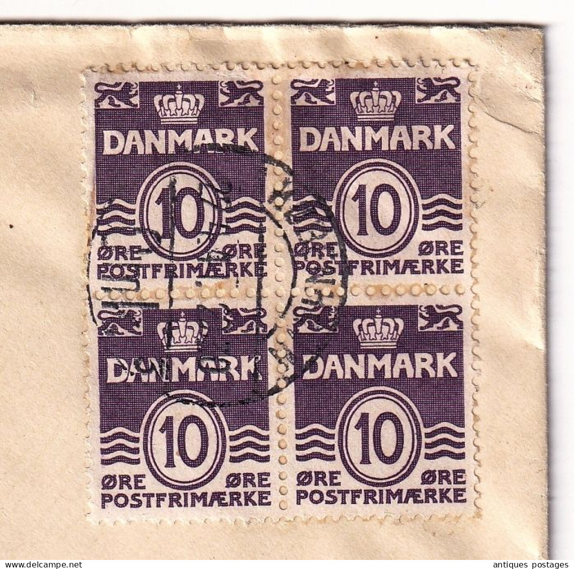 Lettre 1941 Copenhagen København Vesta Hillerødgade Danmark Denmark Censure Censor WW2 Geöffnet Wehrmacht - Usado