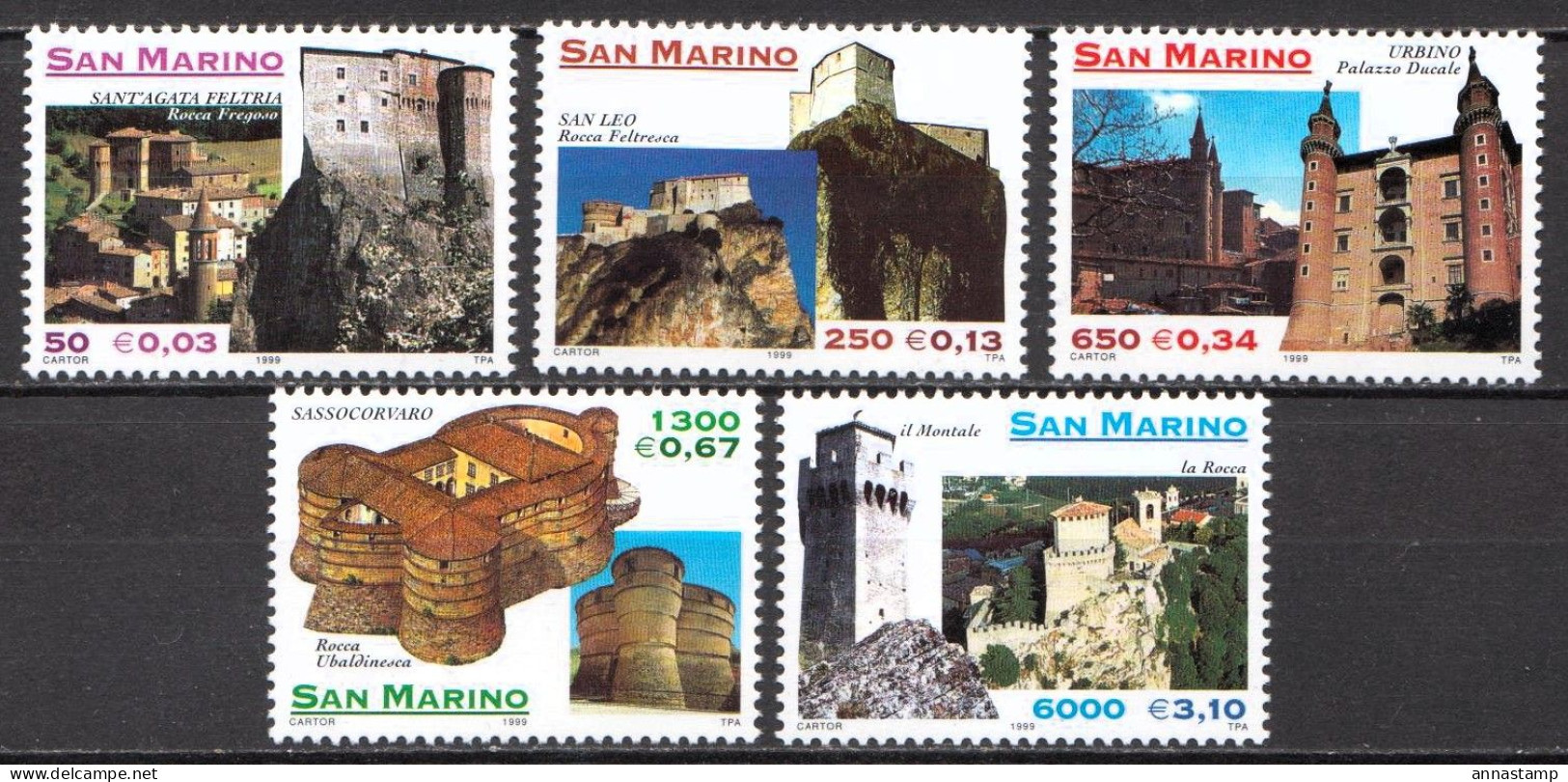 San Marino MNH Set - Castelli