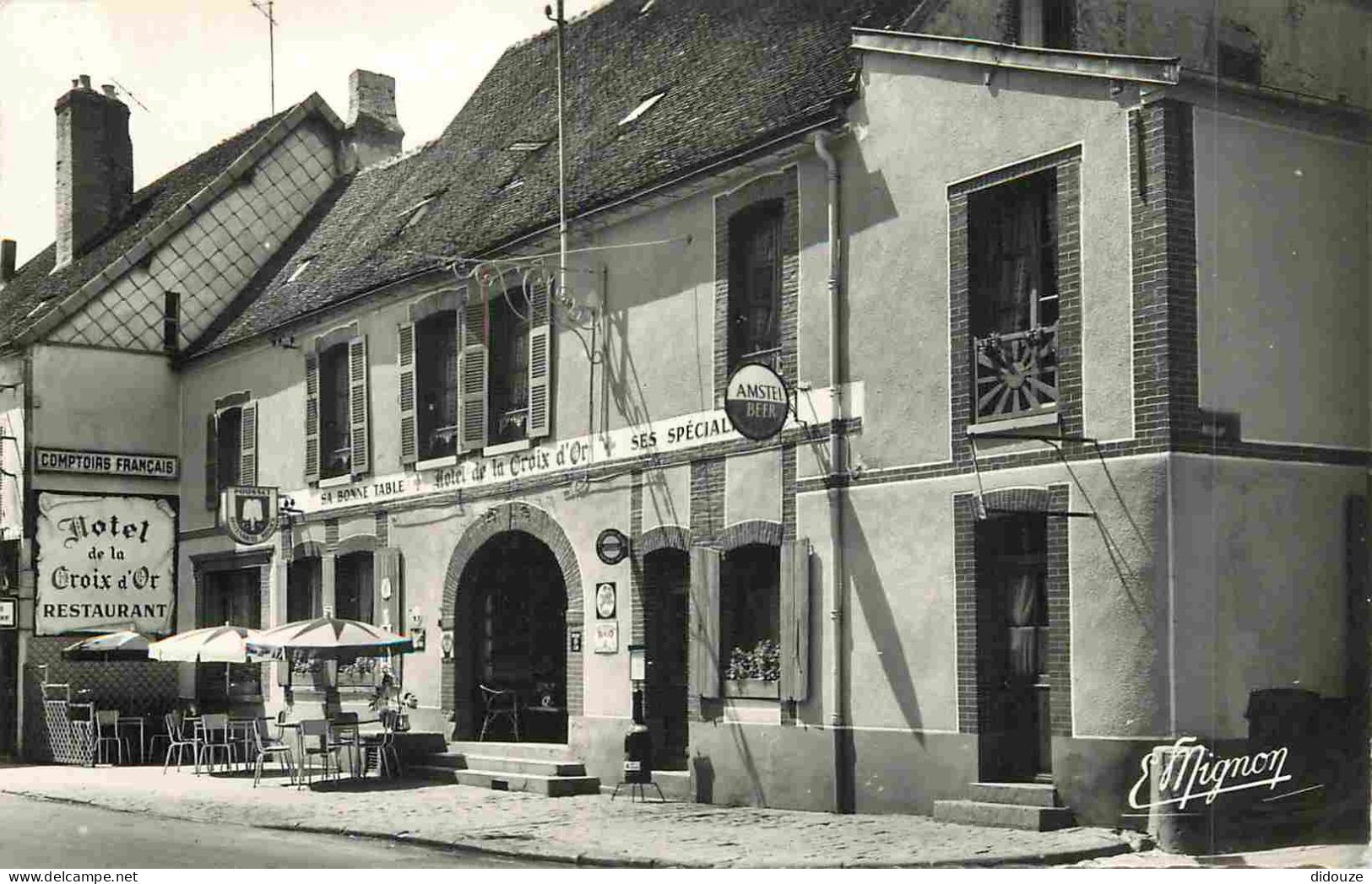 51 - Sezanne - Hotel De La Croix D'Or - Mention Photographie Véritable - Carte Dentelée - CPSM Format CPA - Voir Scans R - Sezanne