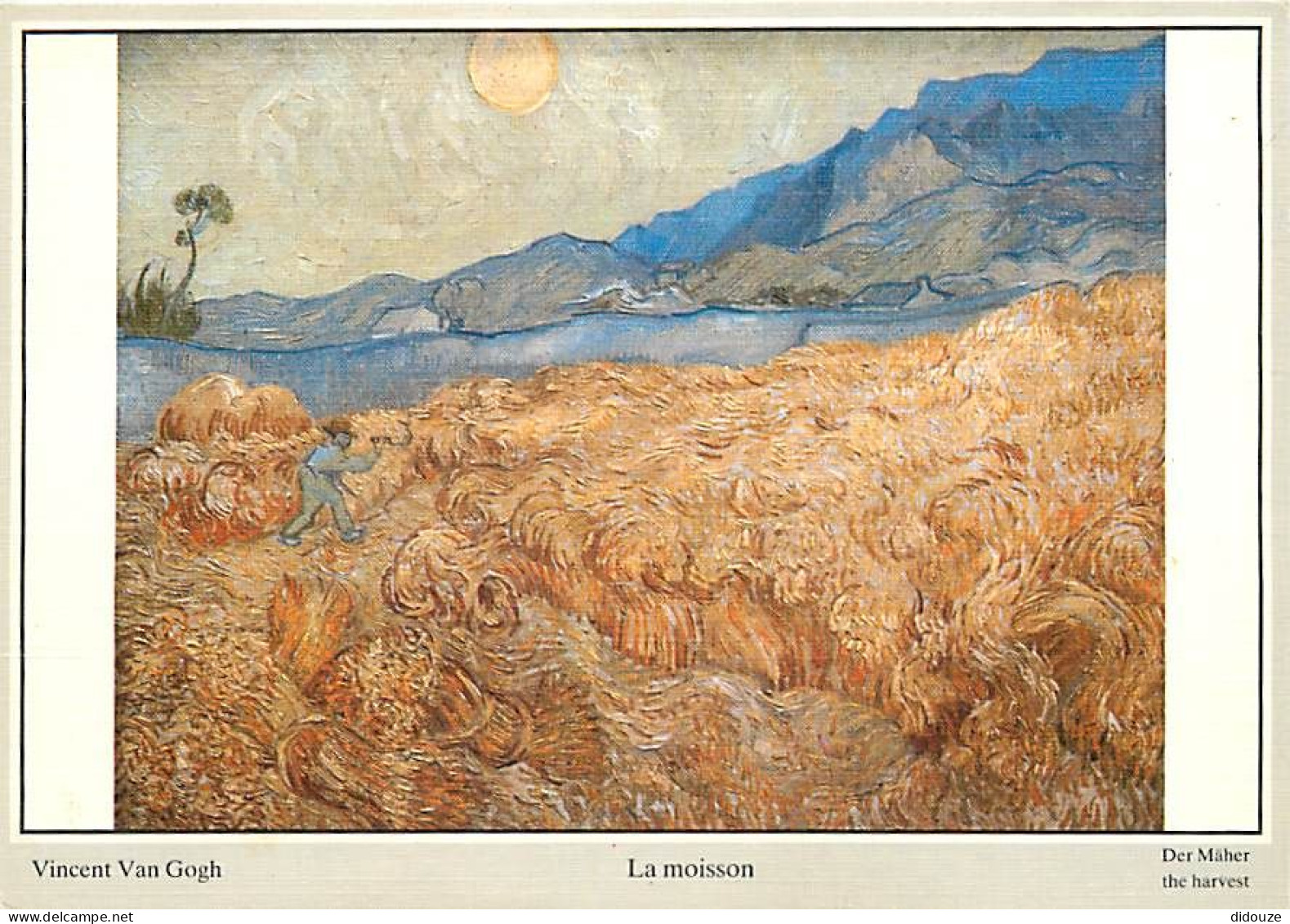 Art - Peinture - Vincent Van Gogh - La Moisson - Der Mâher - The Harvest - CPM - Voir Scans Recto-Verso - Paintings