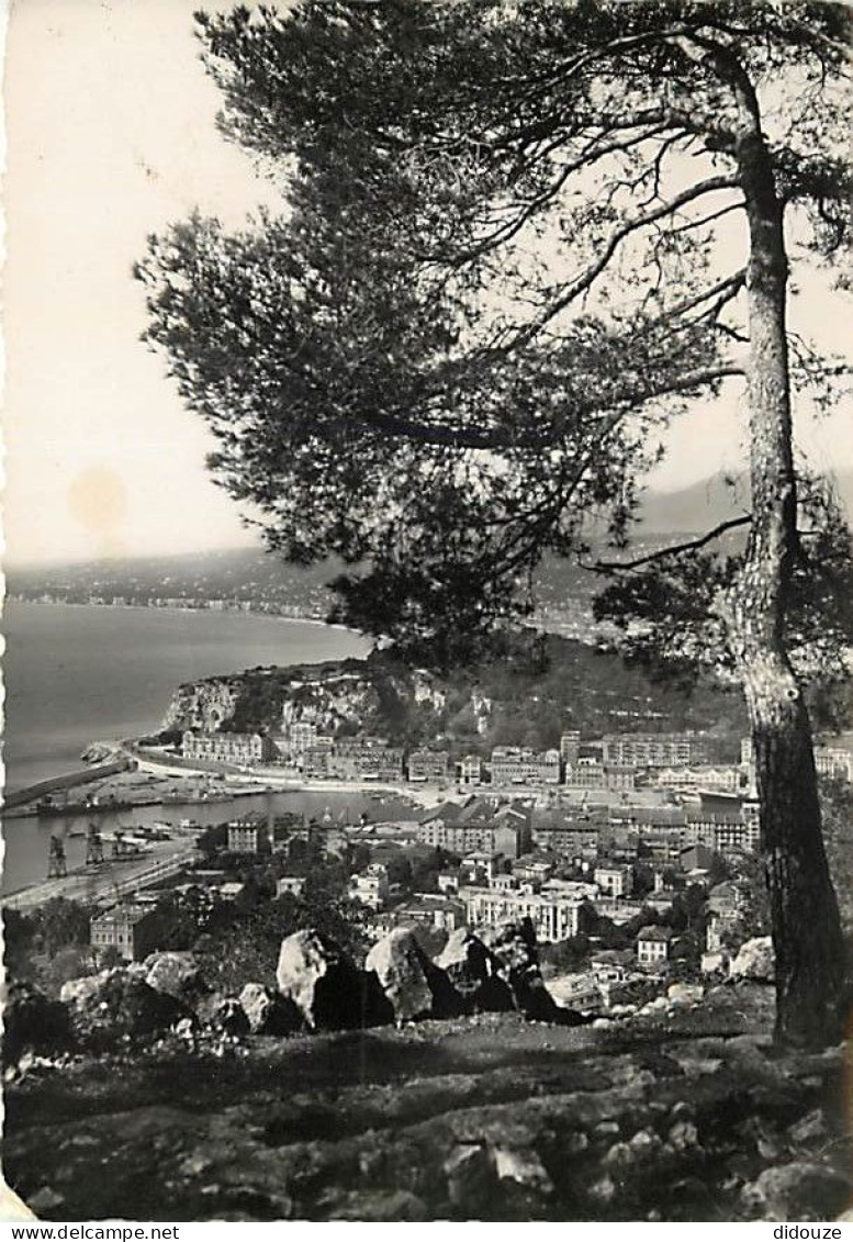 06 - Nice - Vue Générale Du Port, De La Colline Du Château Et De La Baie Des Anges - Carte Dentelée - CPSM Grand Format  - Cartas Panorámicas