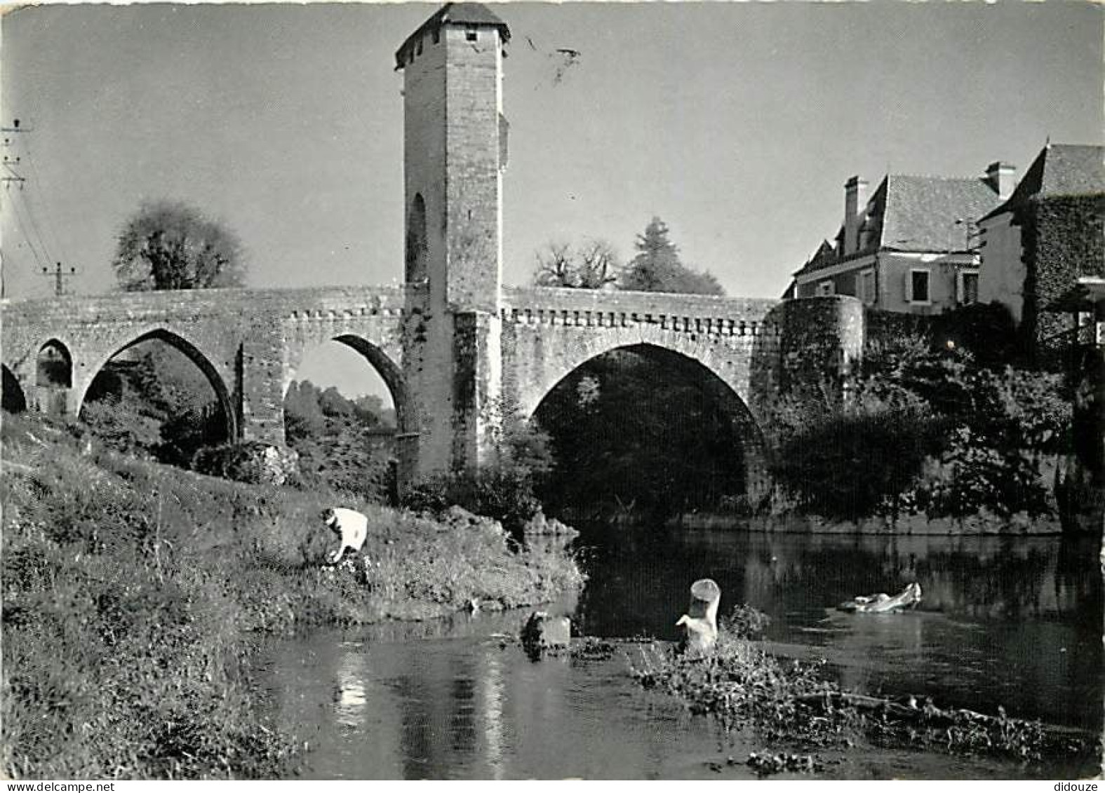 64 - Orthez - Vieux Pont Sur Le Gave - Animée - CPSM Grand Format - Voir Scans Recto-Verso - Orthez