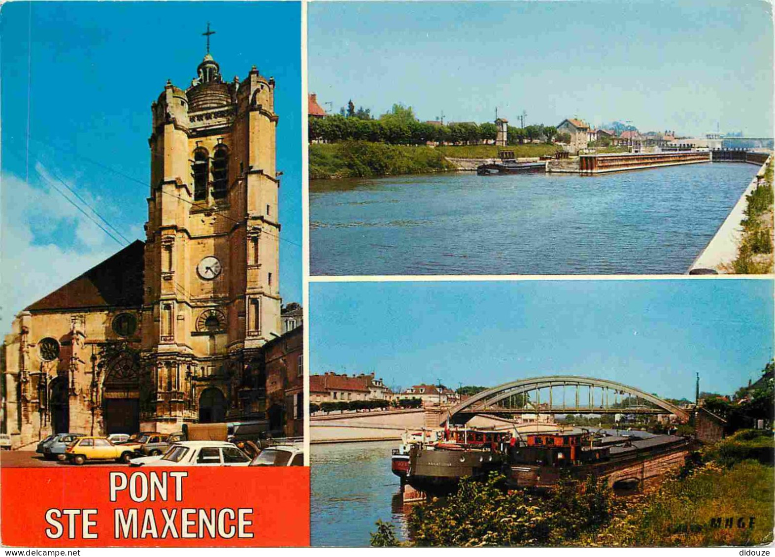 60 - Pont Sainte Maxence - Multivues - Péniches - CPM - Voir Scans Recto-Verso - Pont Sainte Maxence