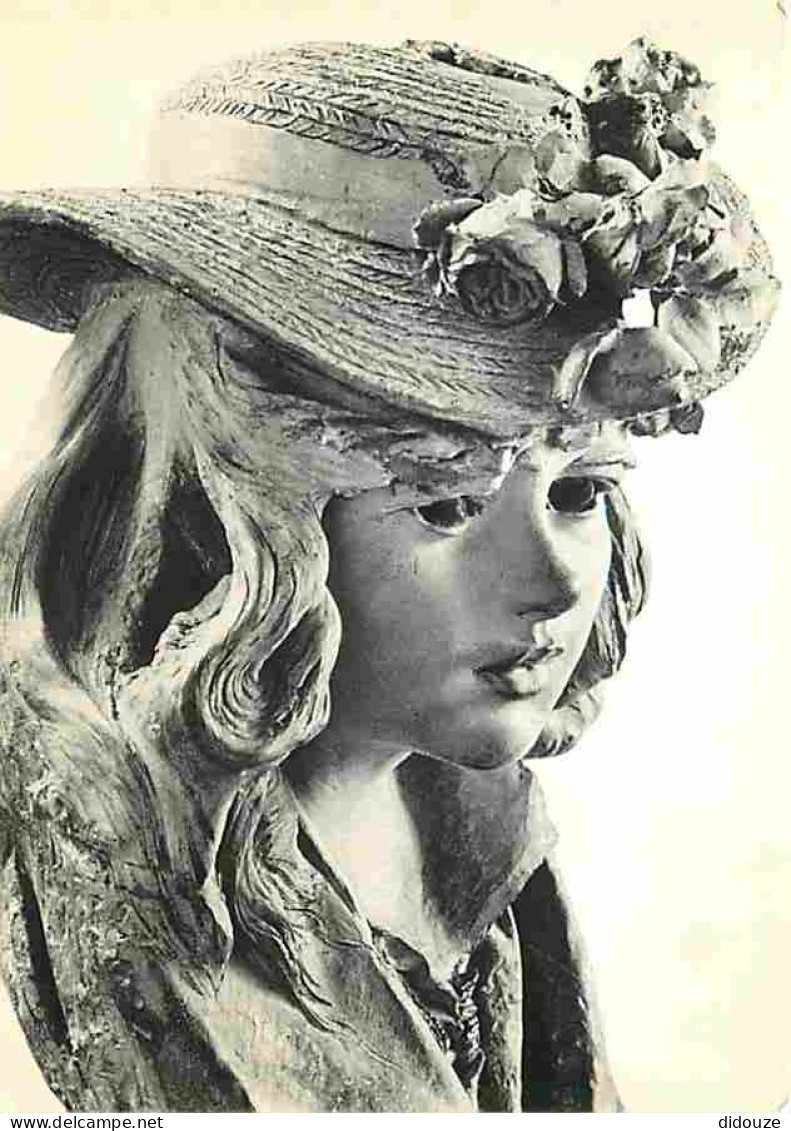 Art - Sculpture - Auguste Rodin - Jeune Fille Au Chapeau Fleuri De Roses - CPM - Voir Scans Recto-Verso - Sculptures