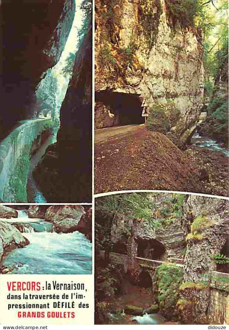 26 - Drome - Vercors - La Route Des Grands Goulets - Les Gorges De La Vernaison - Multivues - CPM - Voir Scans Recto-Ver - Les Grands Goulets