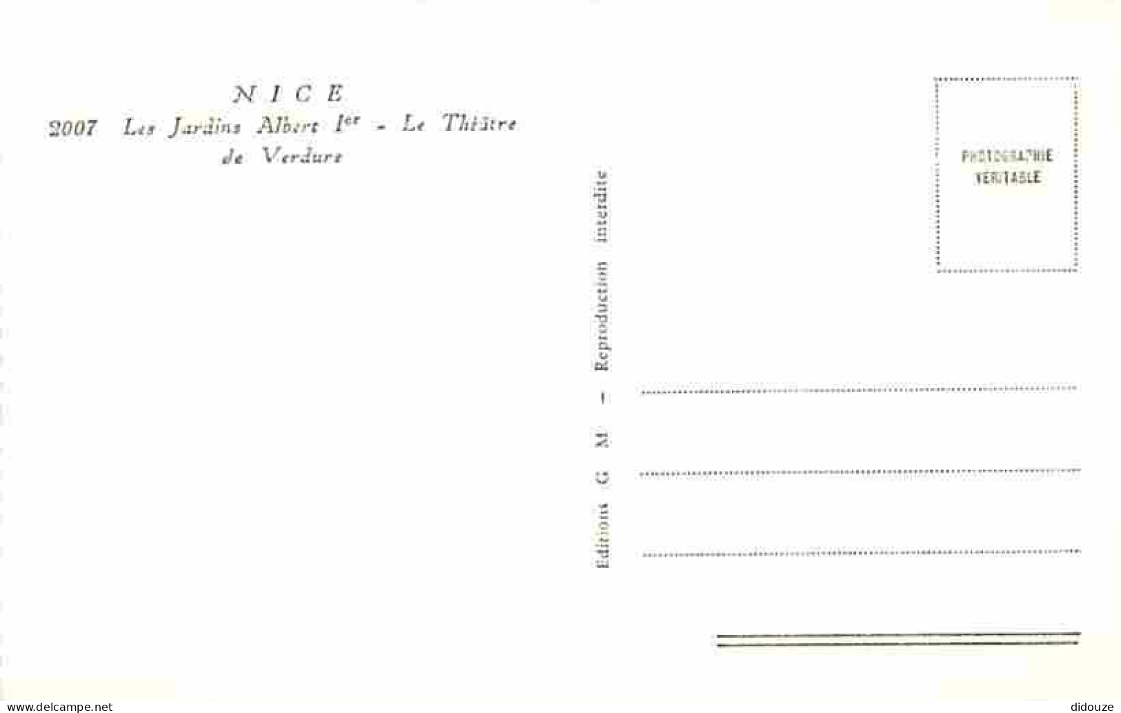 06 - Nice - Le Théatre De Verdure - Jardin Albert 1er - CPM - Voir Scans Recto-Verso - Parchi E Giardini