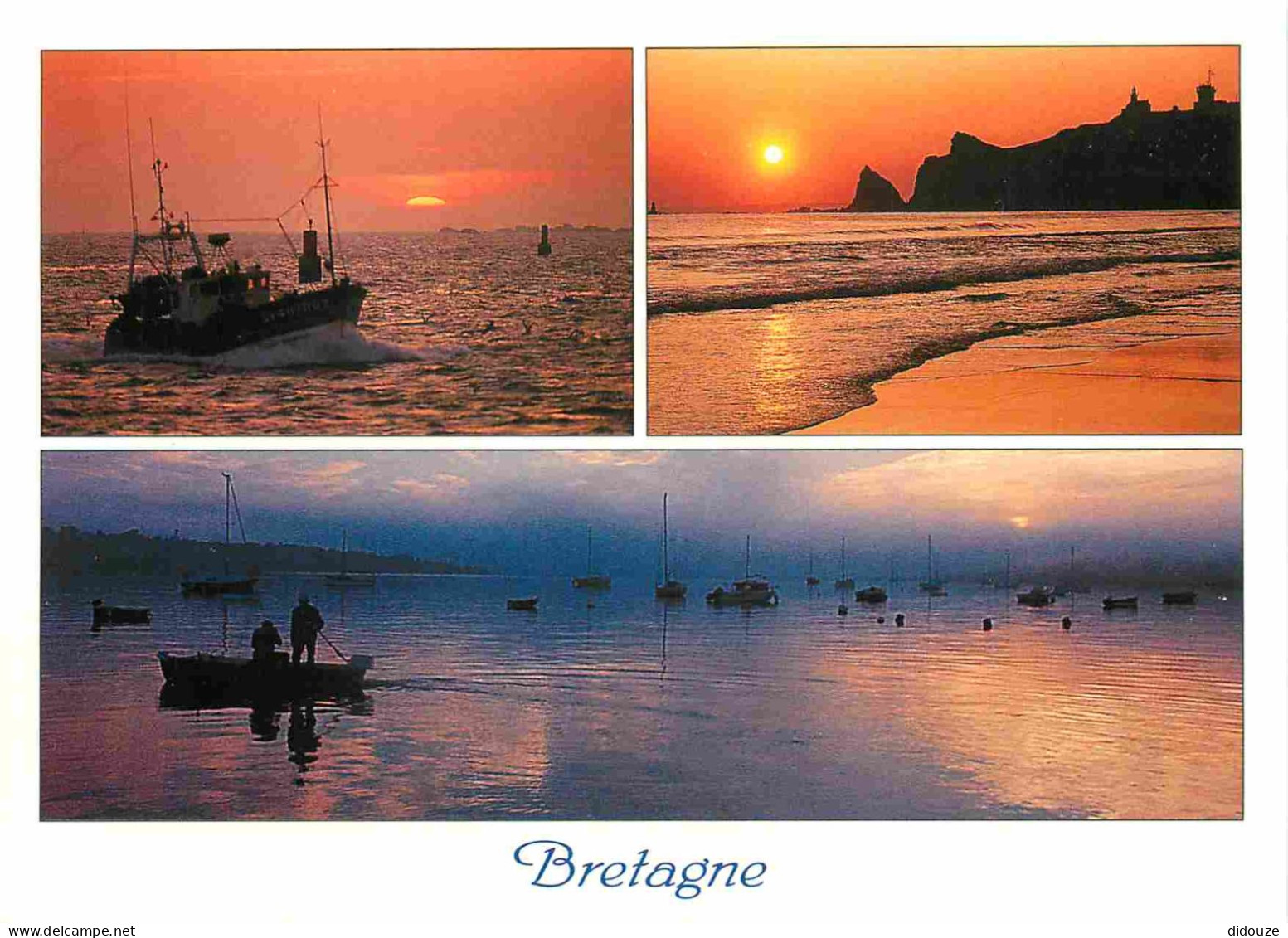 Régions - Bretagne - La Cote Bretonne - Multivues - Coucher De Soleil - CPM - Voir Scans Recto-Verso - Bretagne