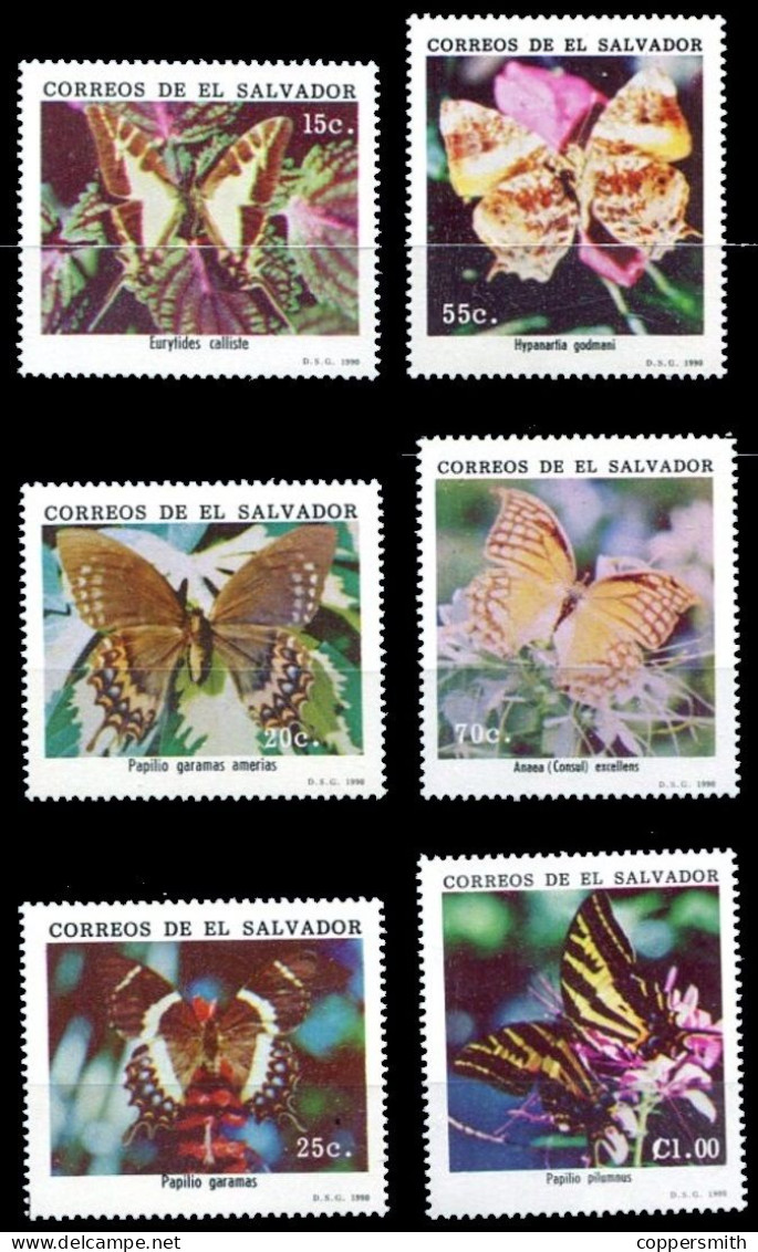 (033) El Salvador / Fauna / Insects / Butterflies / Papillons / Schmetterlinge / READ !! ** / Mnh  Michel 1821-26 - El Salvador