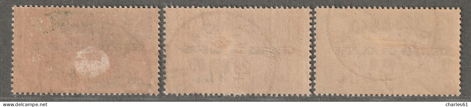 CAMEROUN - N°233/5 Obl (1940-43) Surcharge : Oeuvres De Guerre - Usados