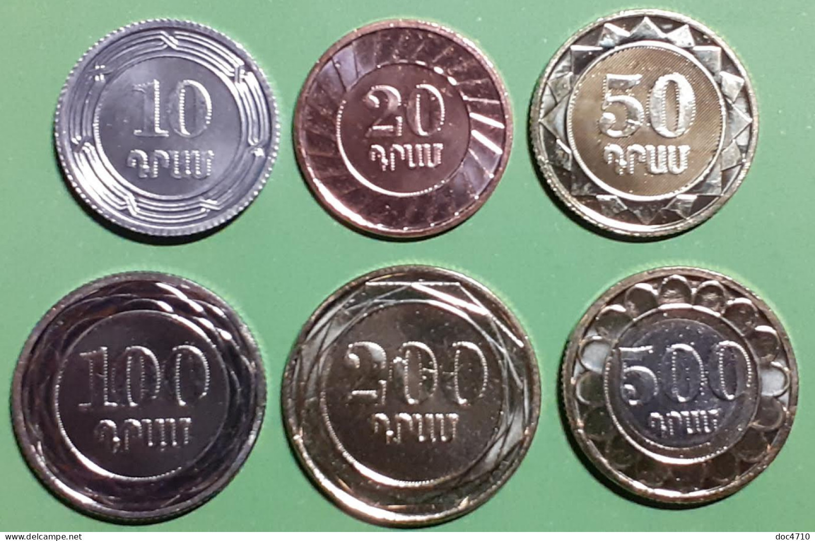 Armenia 10-500 Dram 2023, Set 6, 30th An. Armenian Dram, KM#New, Unc - Armenien