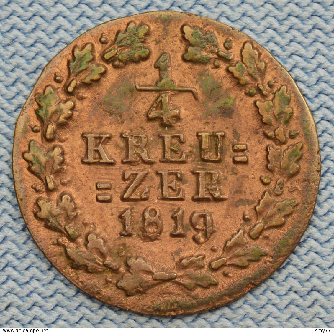 Nassau • 1/4 Kreuzer 1819 Z • Wilhelm • German States / Allemagne États • [24-645] - Piccole Monete & Altre Suddivisioni