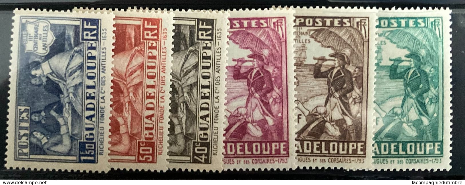 Guadeloupe YT N° 127/132 Neufs ** MNH. TB - Neufs