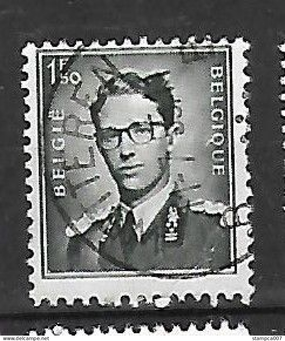 OCB Nr 924 Centrale Stempel Wetteren - King Roi Koning Boudewijn Baudouin - 1953-1972 Bril